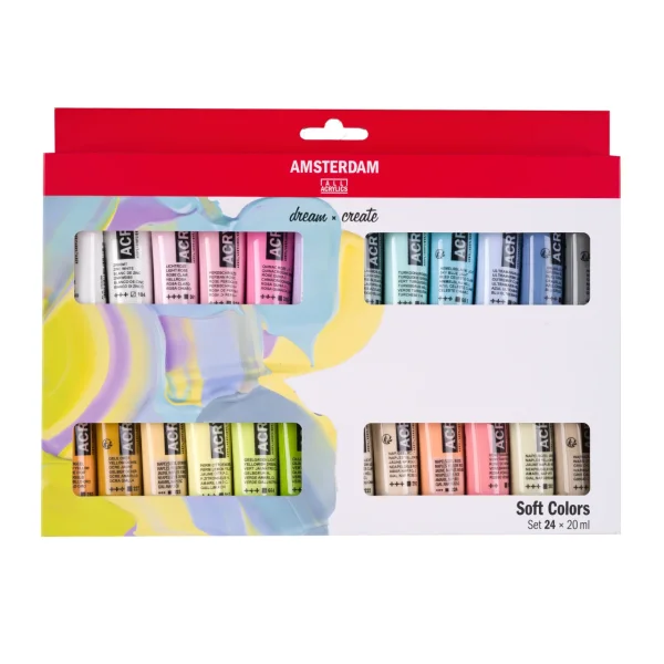 Amsterdam Standard Serie Acrylset weiche Farben | 24 x 20 ml