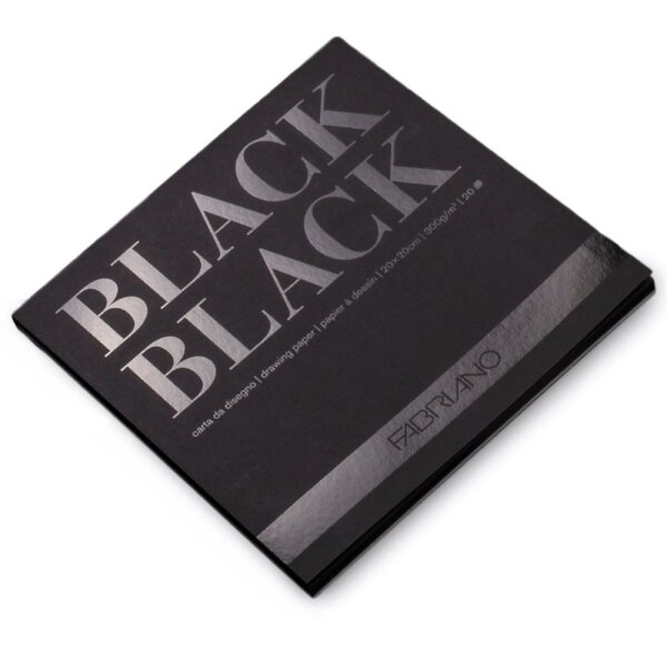 Fabriano Papierblock 20 x 20 cm  – Black Black
