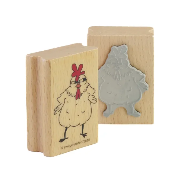 Zwergenstoffe Motivstempel Chickeria "Helga"
