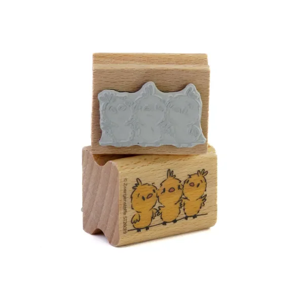Zwergenstoffe Motivstempel Chickeria "Trio"