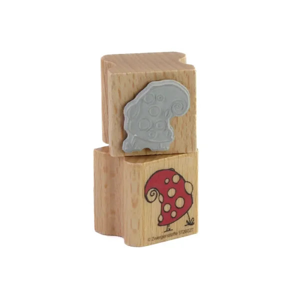 Zwergenstoffe Fliegenpilz Stempel – Schnörkeli