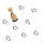 Zwergenstoffe Ministempel 14 mm – Käse