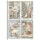 Stamperia Reispapier A4 White Christmas 4 Cards
