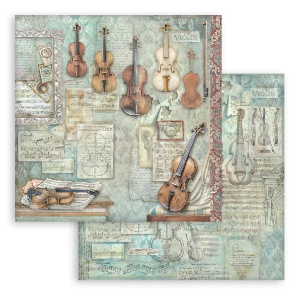Stamperia Designpapier - Symphony Violin