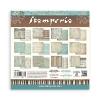 Stamperia Scrapbooking Block 12x12 inch - Backgrounds Symphony