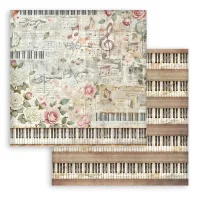 Stamperia Scrapbooking Block 12x12 inch - Backgrounds Symphony