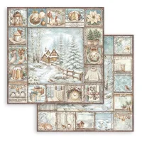 Stamperia Scrapbooking Block 12x12 inch - White Christmas