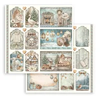 Stamperia Scrapbooking Block 12x12 inch - White Christmas