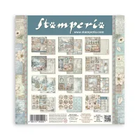 Stamperia Scrapbooking Block 12x12 inch - White Christmas
