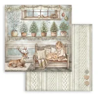 Stamperia Scrapbooking Block 12x12 inch - White Christmas