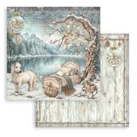 Stamperia Scrapbooking Block 12x12 inch - White Christmas