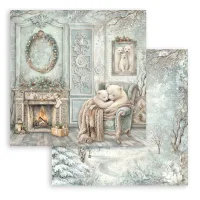 Stamperia Scrapbooking Block 12x12 inch - White Christmas