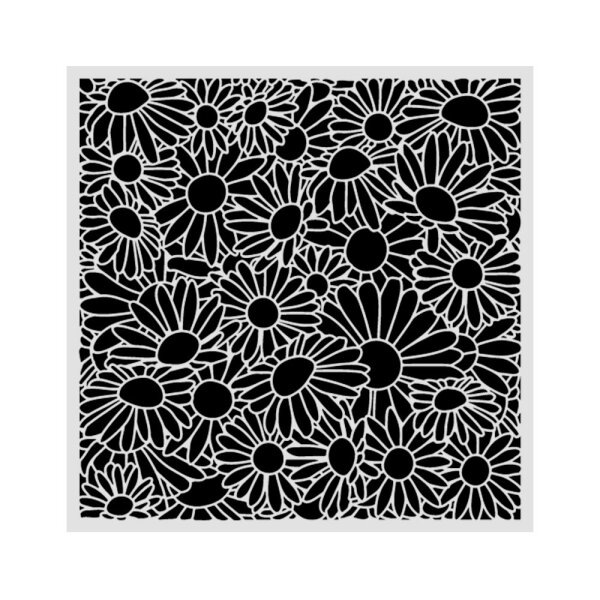 Stamperia Schablone 18 x 18 cm – Daisy Art Daisies Pattern
