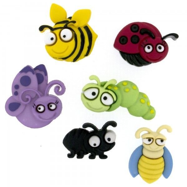Dress It Up Dekoknöpfe Käfer – Bug Eyed