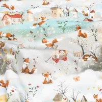 Baumwolle mit Füchsen – Fuchsfrühling