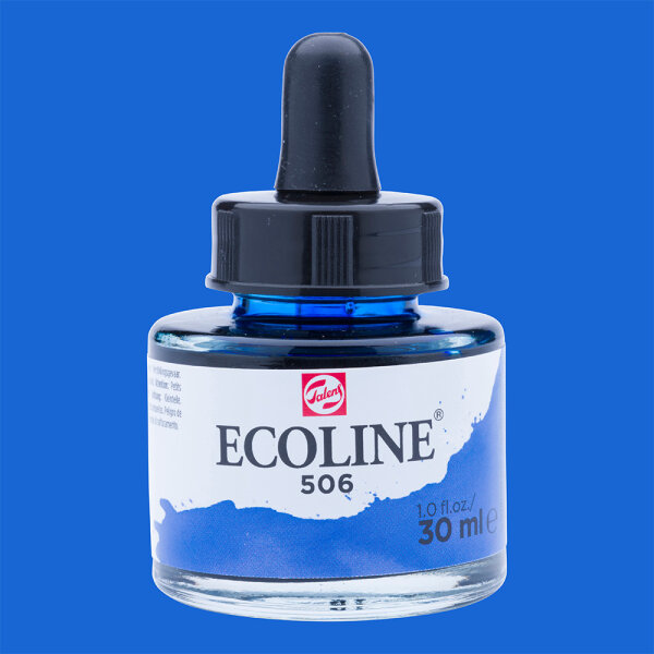 Ecoline flüssige Wasserfarbe 30 ml – Ultramarin Dunkel 506