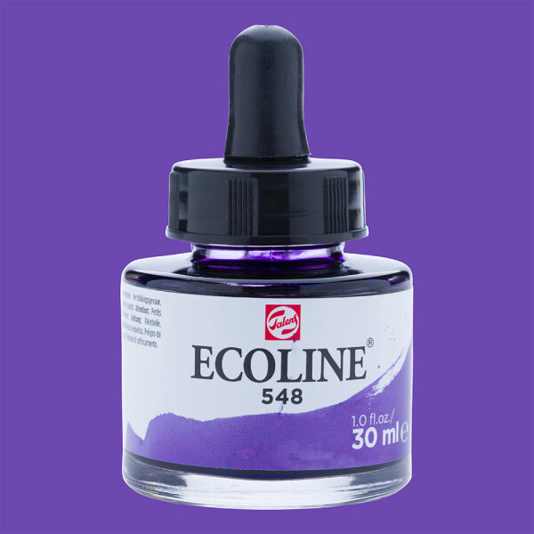 Ecoline flüssige Wasserfarbe 30 ml – Blauviolett 548