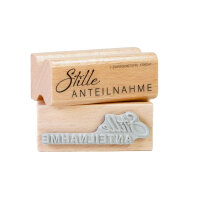 Zwergenstoffe Trauerstempel «Stille Anteilnahme»