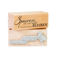 Zwergenstoffe Trauerstempel «Spuren, die für...