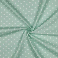 Baumwollpopeline Maxipunkte Mint 50 cm Reststück