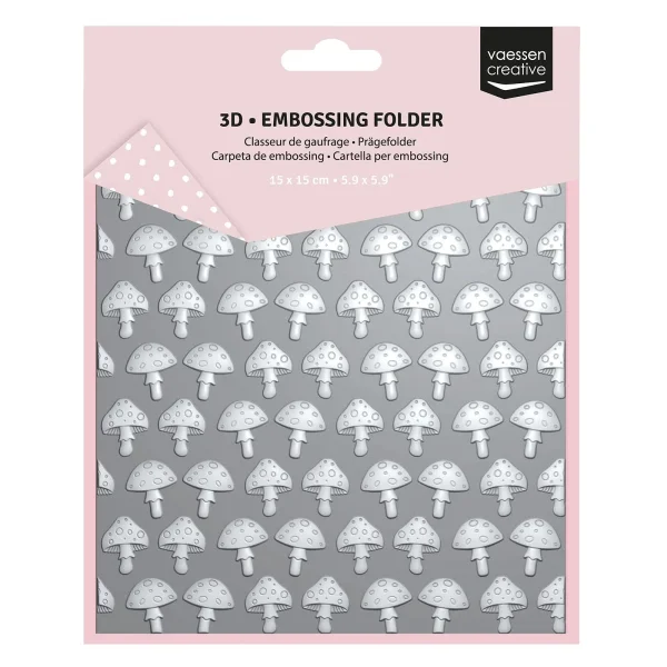 Vaessen Prägefolder 15 x 15 cm – Pilze