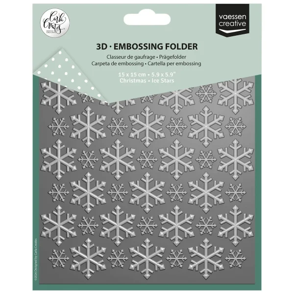 Vaessen Prägefolder 15 x 15 cm – Schneeflocken