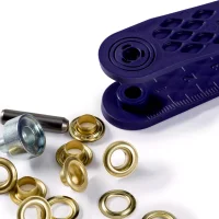 Prym 40 Stk Ösen mit Scheiben 5 mm – Gold