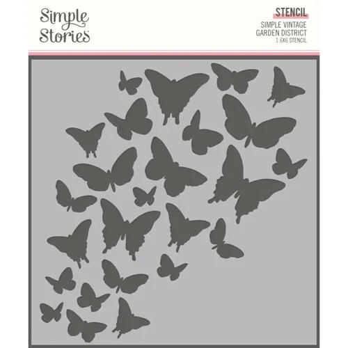 Simple Stories Schablone 15 x 15 cm – Beautiful Butterflies