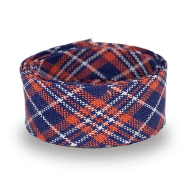 Schrägband, Vichy orange/marine