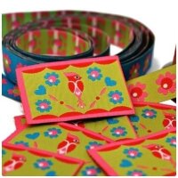 Farbenmix Webetikette – Woodpecker