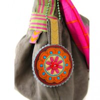 Farbenmix Webband Chevron Orange-Pink