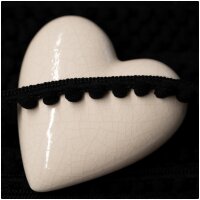 Baby Pomponborte Schwarz
