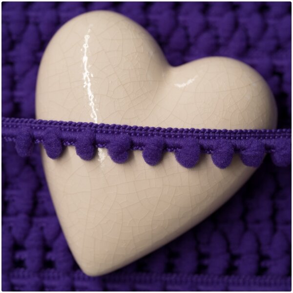 Baby Pomponborte Violett