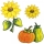Safuri Bügelbild Sonnenblume & Kürbis