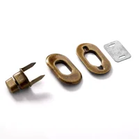 Prym Drehverschluss für Taschen 35 x 20 mm Altmessing