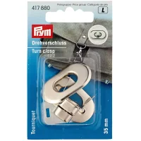 Prym Drehverschluss für Taschen 35 x 20 mm Silber