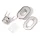 Prym Drehverschluss für Taschen 35 x 20 mm Silber