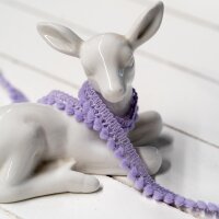 Mini Pompomborte Flieder