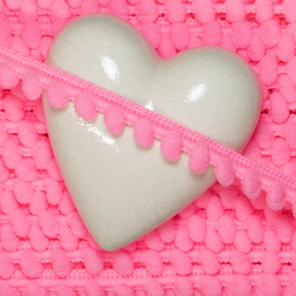 Baby Pomponborte Neonpink